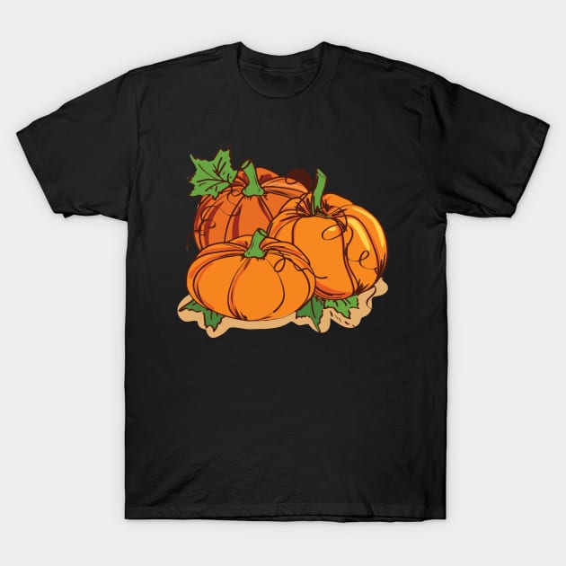 Spooky Pumpkin, Watercolor Pumpkin, Funny Halloween Party T-Shirt by Islanr